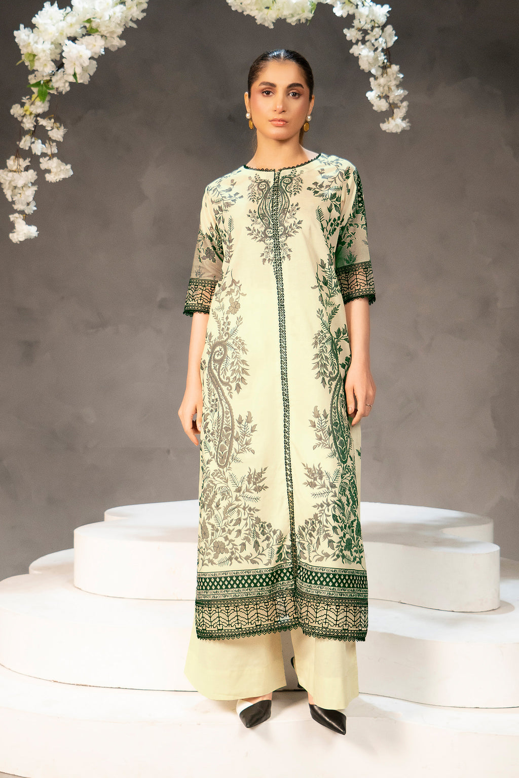 2 Piece Unstitched Digital Printed Lawn