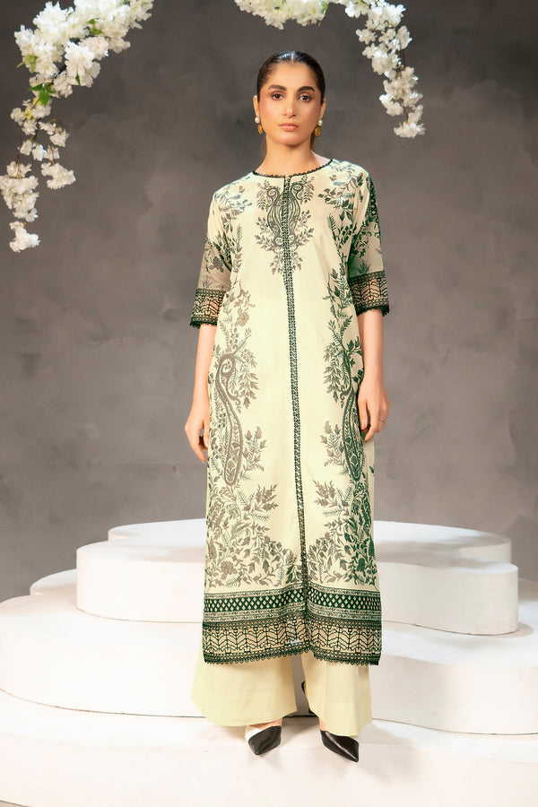 2 Piece Unstitched Digital Printed Lawn