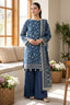 Dark Blue Grey 3 Piece Unstitched Premium Printed Lawn