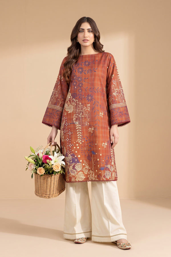 1 PIECE / SHIRT ONLY- GRID KHADDAR