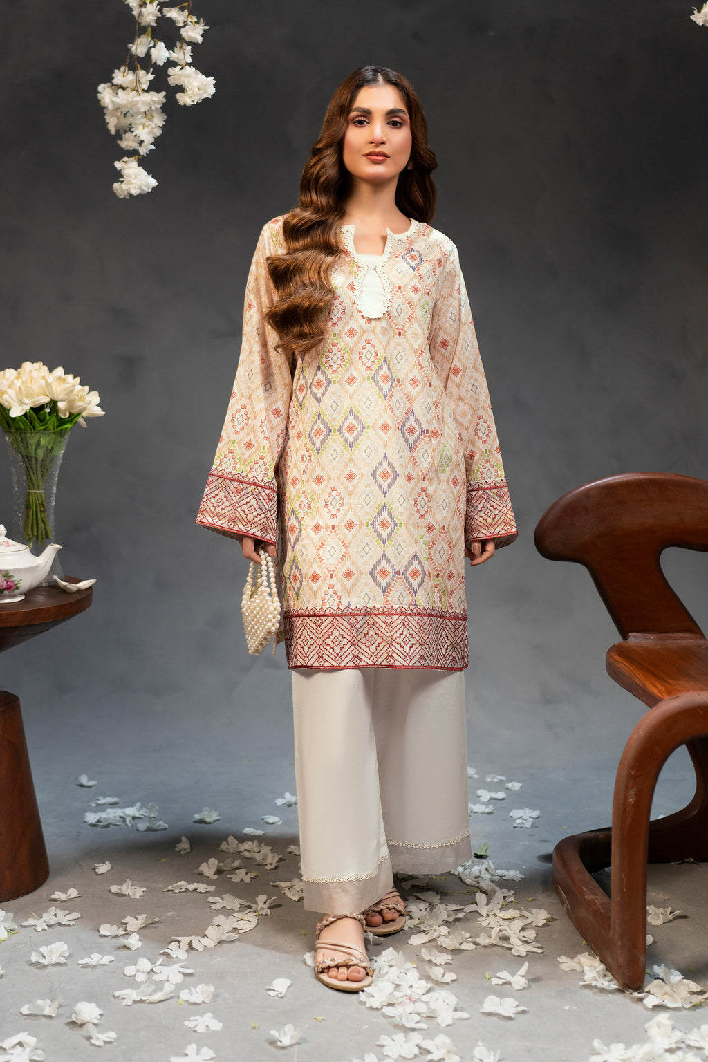 2 Piece Unstitched Digital Printed Lawn