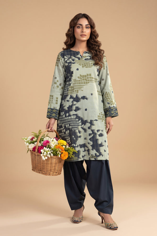 1 PIECE / SHIRT ONLY- GRID KHADDAR