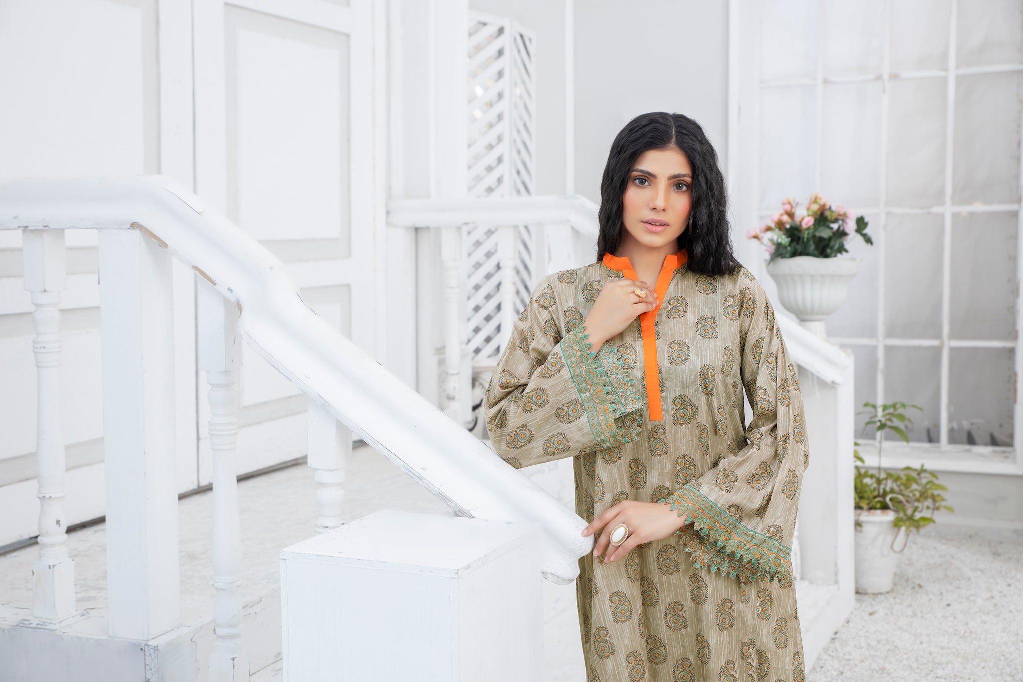 SHAB COLLECTION / 1PC / DIGITAL PRINTED EMBROIDERED LAWN SUMMER 2023 BY SAFANOOR