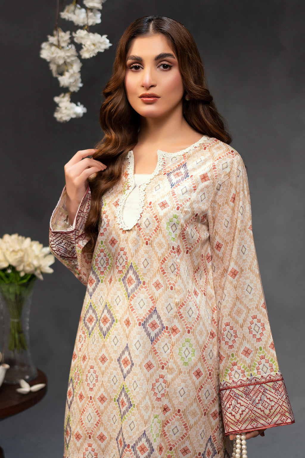 2 Piece Unstitched Digital Printed Lawn