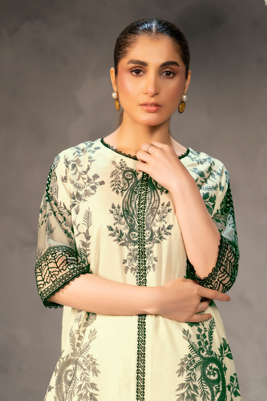 2 Piece Unstitched Digital Printed Lawn