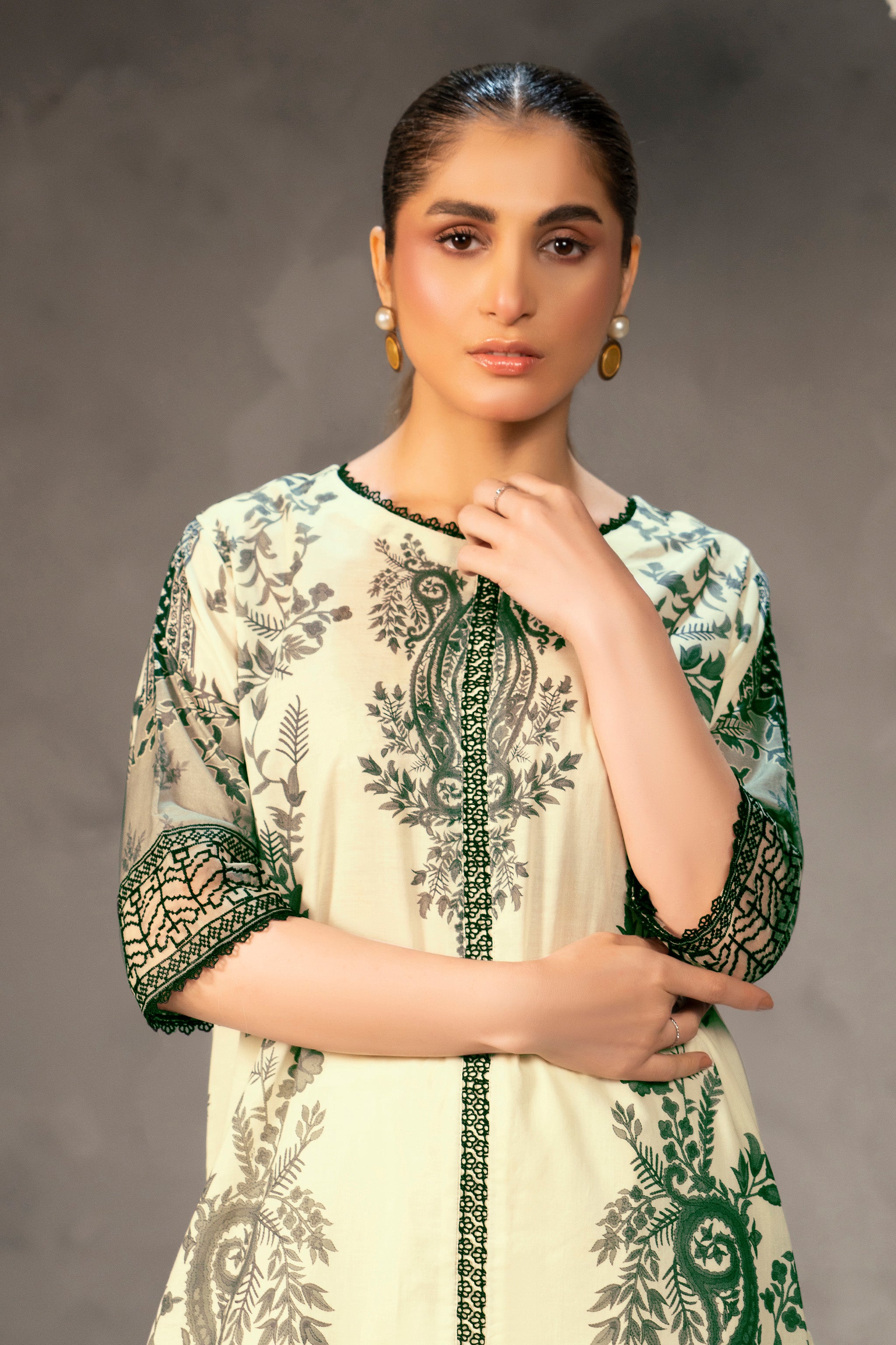 2 Piece Unstitched Digital Printed Lawn