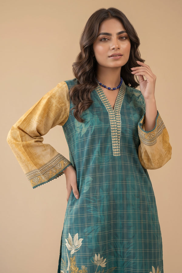 1 PIECE / SHIRT ONLY- GRID KHADDAR
