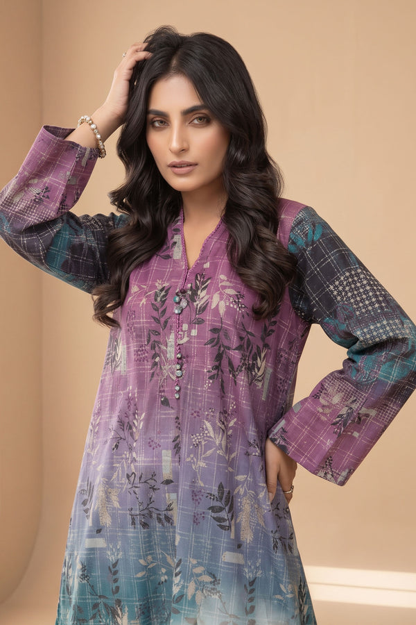 1 PIECE / SHIRT ONLY- GRID KHADDAR