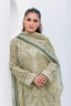 3 Piece Unstitched Pale Oyster Premium Printed Lawn