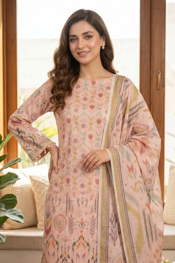 Rodeo Dust 3 Piece Unstitched Premium Printed Lawn