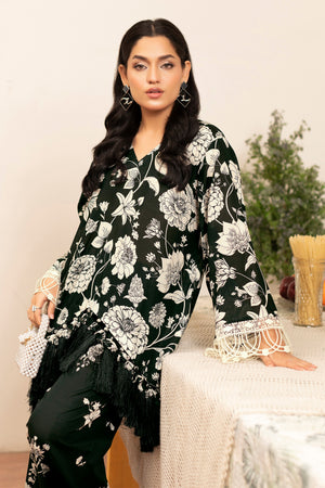 2 Piece Chic Black Unstitched Self Jacquard Lawn - (Vol-38/04)2P-S-25-D3 - SAFANOOR