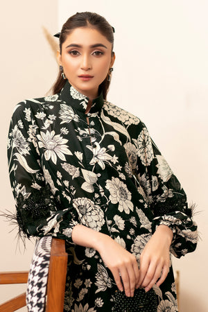 2 Piece Chic Black Unstitched Self Jacquard Lawn - (Vol-38/04)2P-S-25-D3 - SAFANOOR