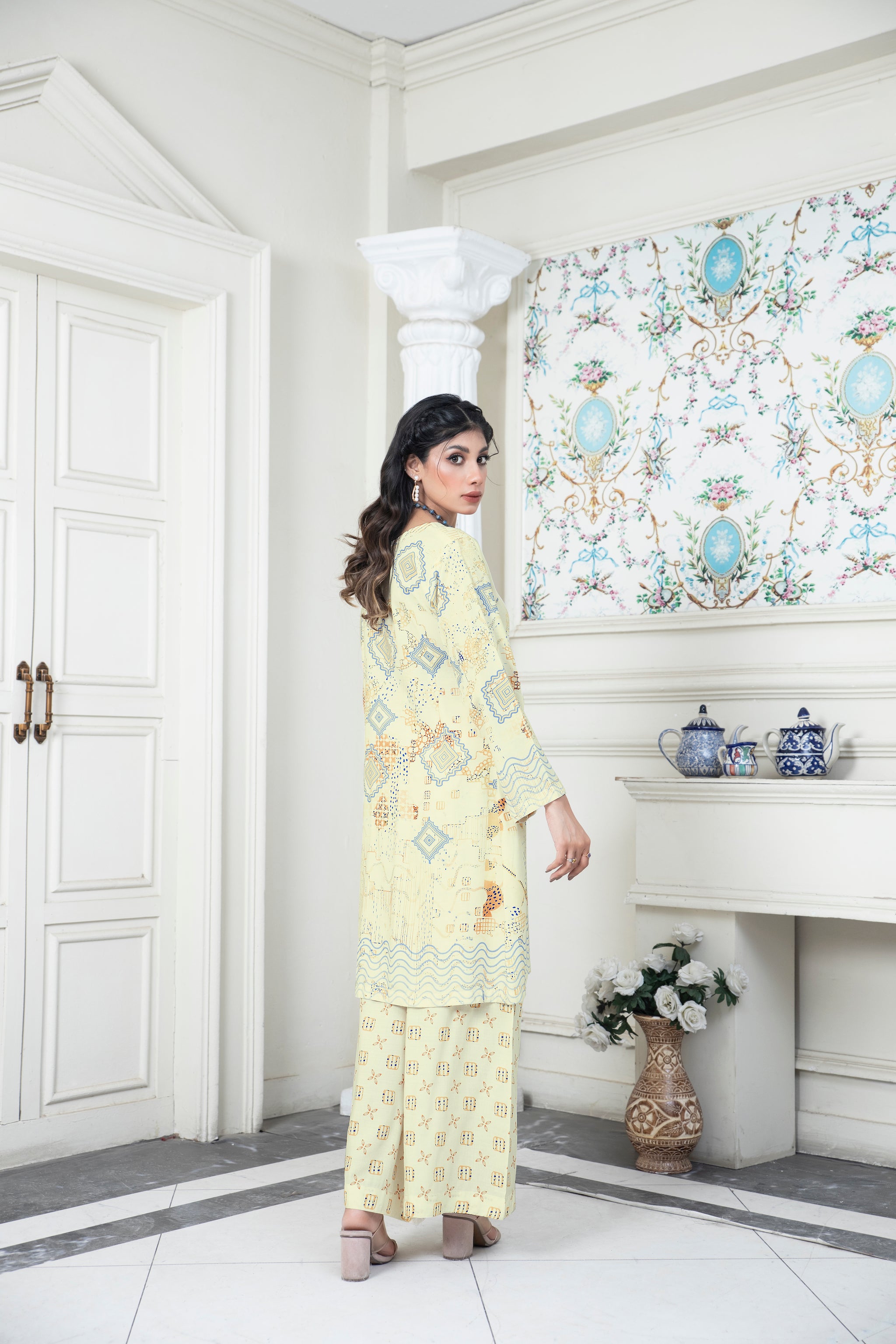 2 Piece Cream Slub Linen Unstitched - (Vol-19/03)2P-W-23-D-10 - SAFANOOR