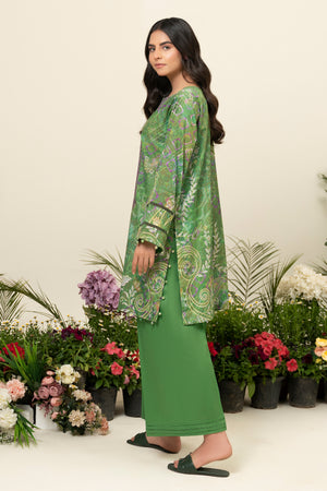 2 Piece Green Unstitched Embroidered Lawn - (Vol-39/14)2P-S-25-D3 - SAFANOOR