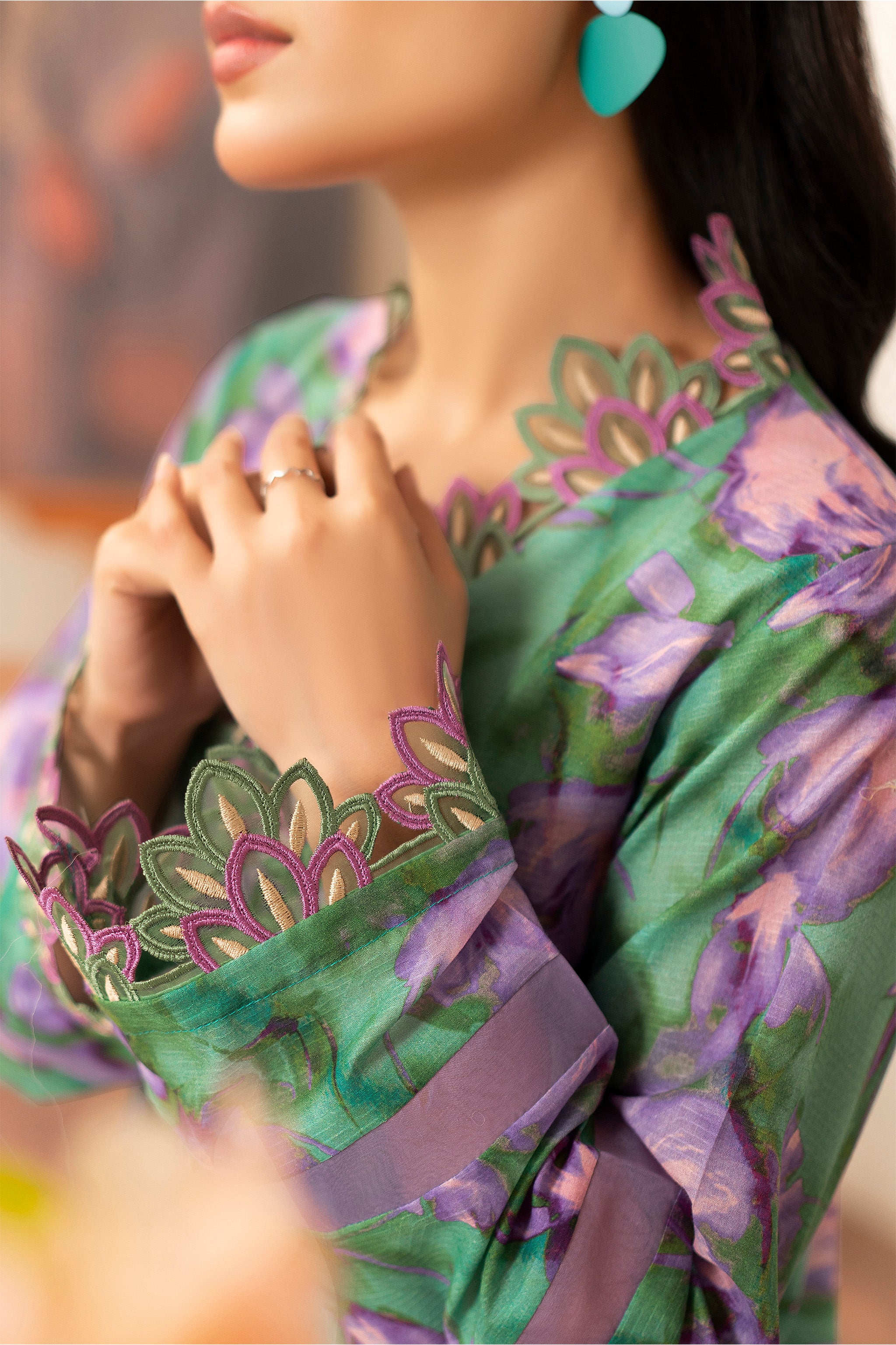 2 Piece Green Unstitched Self Jacquard Lawn - (Vol-38/04)2P-S-25-D1 - SAFANOOR