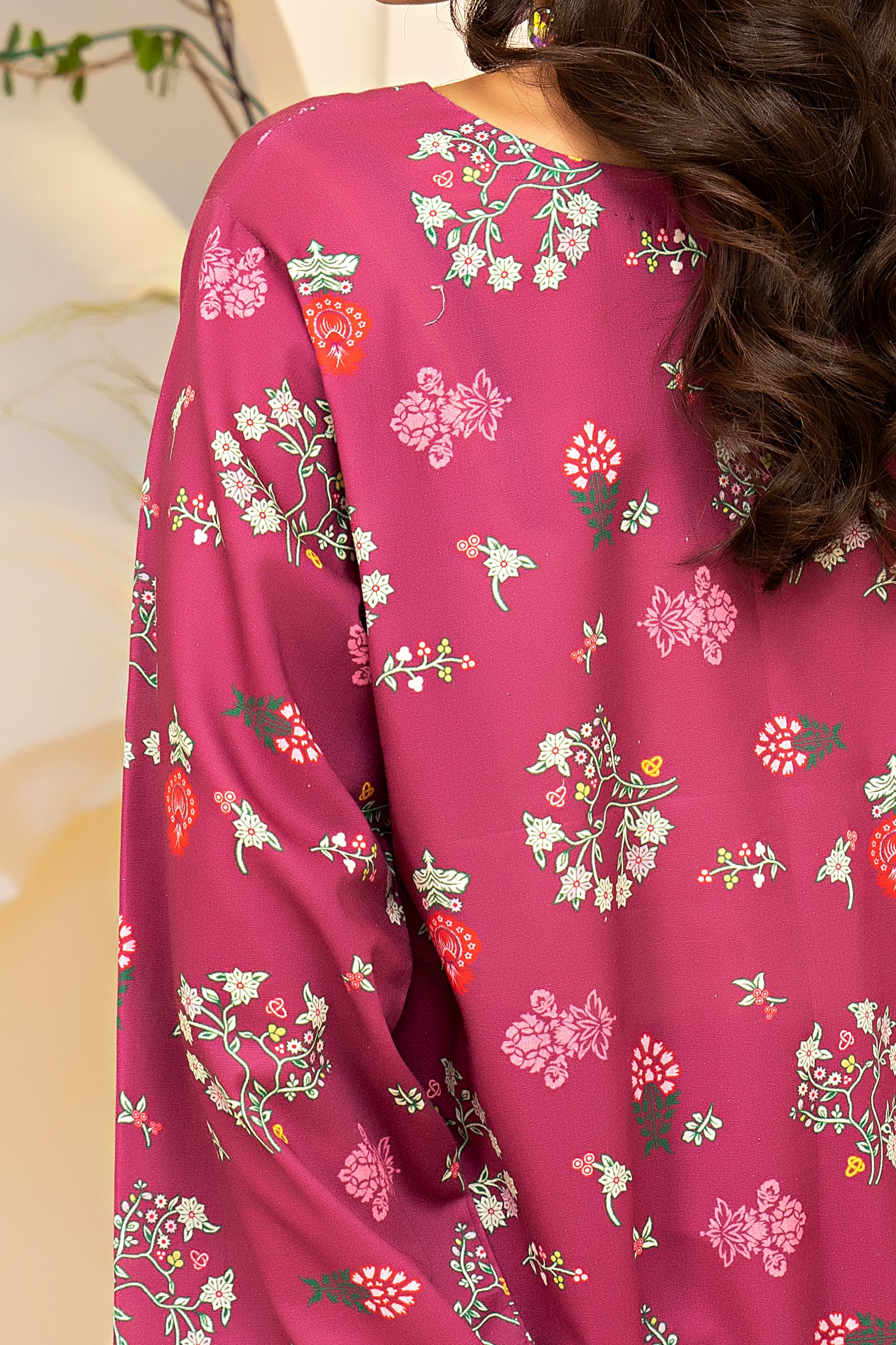 2 Piece Maroon Embroidered Cotton Unstitched - (Vol-27/01)2P-W-24-D-9 - SAFANOOR