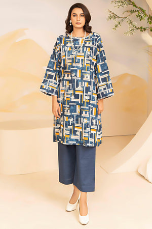 2 Piece Oxford Blue Embroidered Cotton Unstitched - (Vol-27/01)2P-W-24-D-12 - SAFANOOR