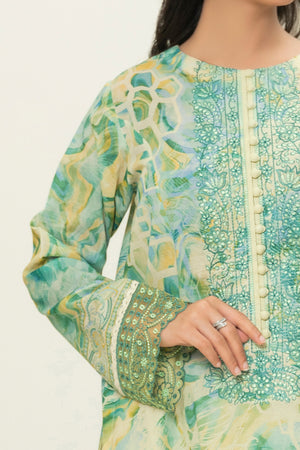 2 Piece Panache Unstitched Embroidered Lawn - (Vol-39/14)2P-S-25-D14 - SAFANOOR