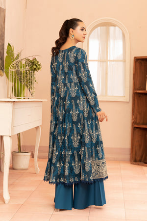 2 Piece Sea Green Unstitched Embroidered Lawn - (Vol-37/06)2P-S-25-D2 - SAFANOOR