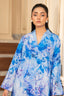 2 Piece Unstitched Printed Dark Pastel Blue Khaddar