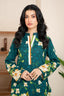 2 Piece Unstitched Printed Deep Aqua Khaddar