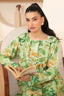 2 Piece Unstitched Printed Flat Green Khaddar