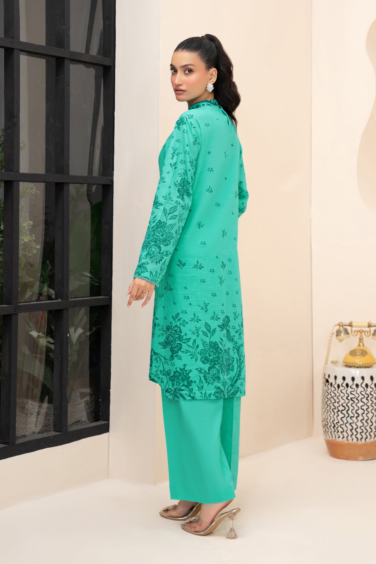 2 Piece Unstitched Printed jellyfish Khaddar