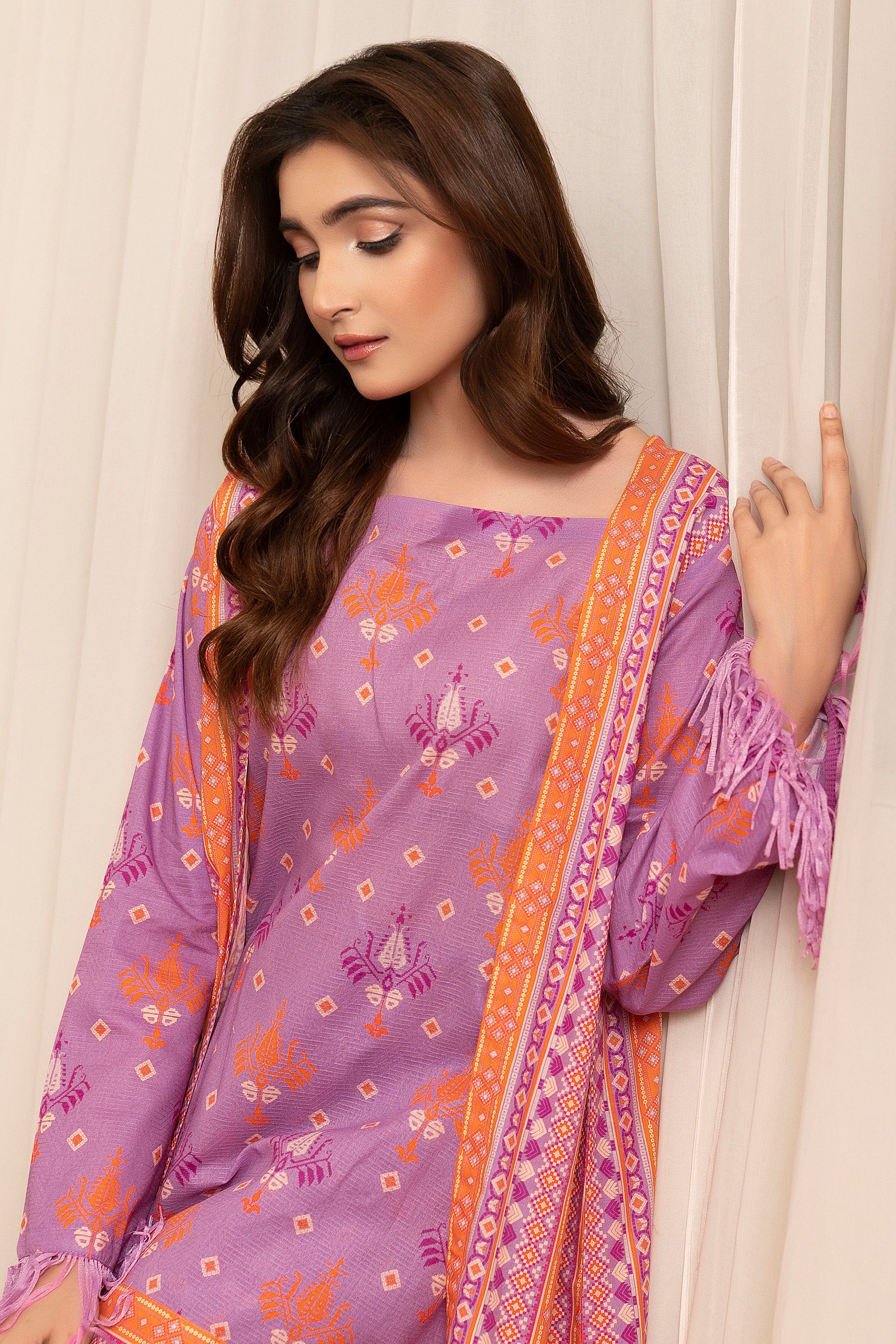 2 Piece Wisteria Unstitched Self Jacquard Lawn Secondary image