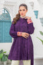2 piece unstitched Grape Twill Marina Suit - safa noor marina collection