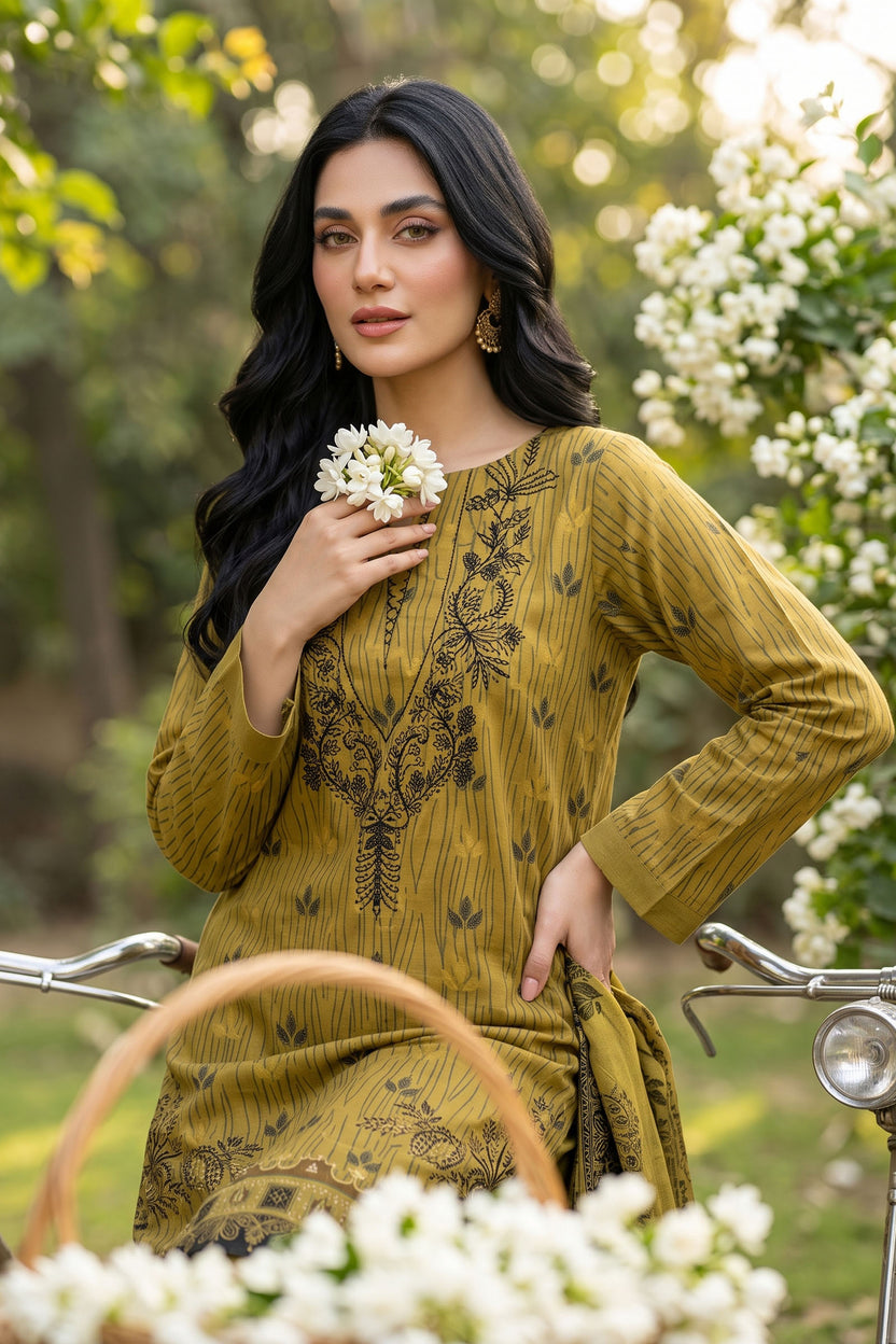 Unstitched 2 Piece Twill Marina Suit - Dark Mustard Secondary image