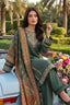 Unstitched Premium Printed 3-Piece Lunar Green Suit