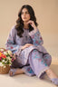 Lavender 2 Piece Unstitched Dyed Embroidered Lawn