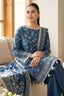 Dark Blue Grey 3 Piece Unstitched Premium Printed Lawn