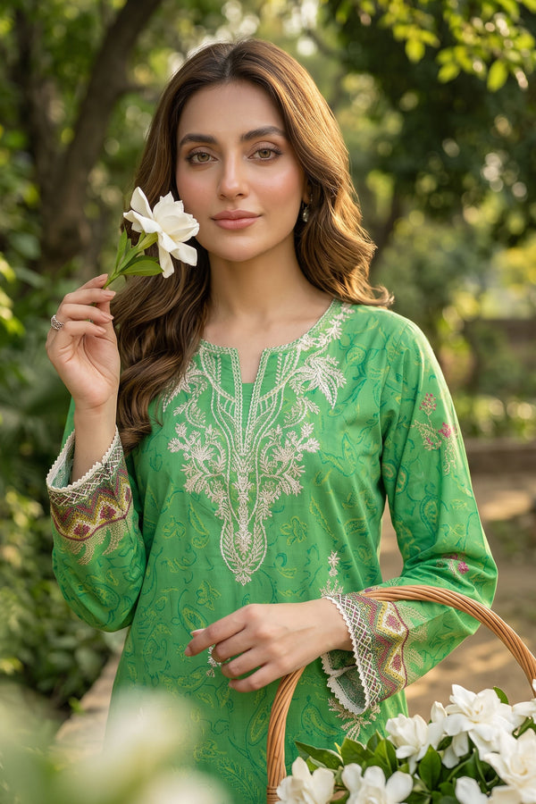 Unstitched 2 Piece Twill Marina Suit - Parrot