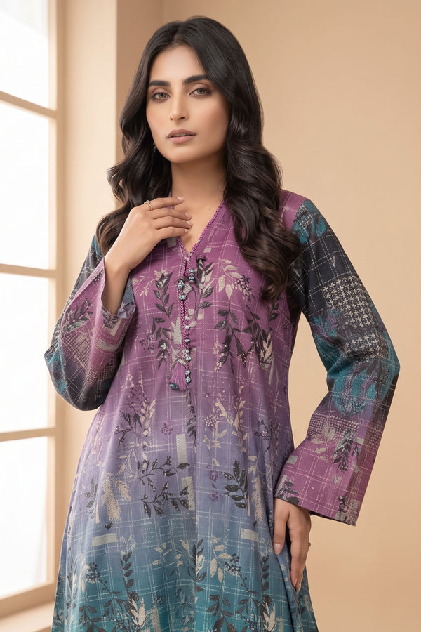 1 PIECE / SHIRT ONLY- GRID KHADDAR