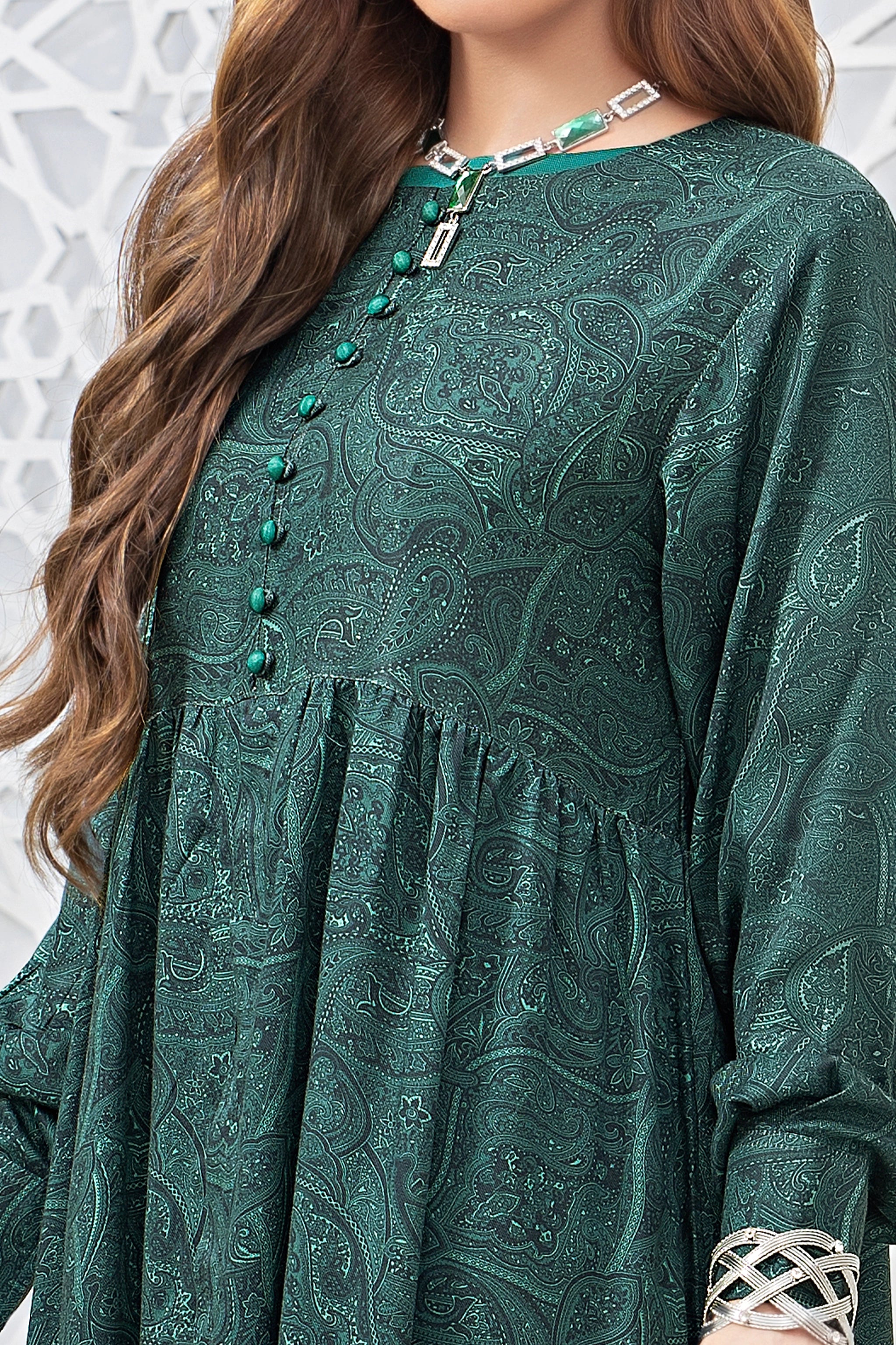 2 piece unstitched Slate Twill Marina Suit - safa noor marina collection