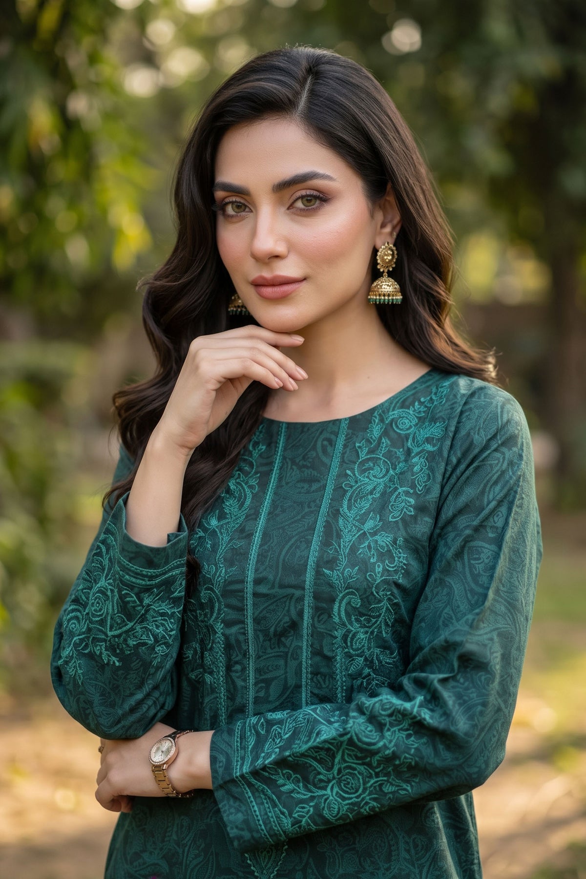 Unstitched 2 Piece Twill Marina Suit - Green