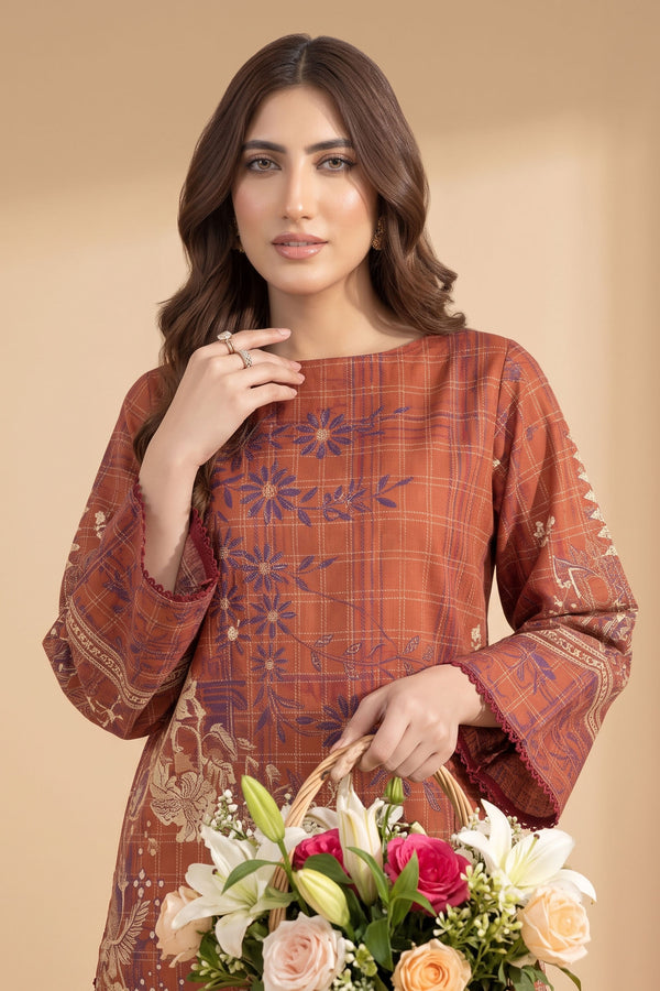 1 PIECE / SHIRT ONLY- GRID KHADDAR