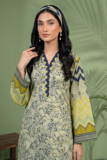 1 Piece Unstitched Doriya Khaddar Multi Cream
