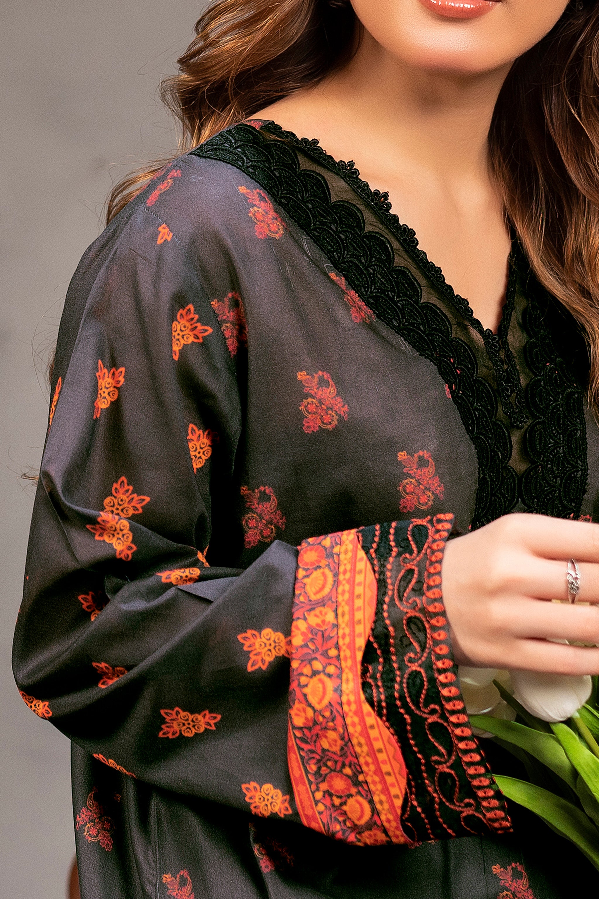 2 Piece Unstitched Digital Printed Lawn