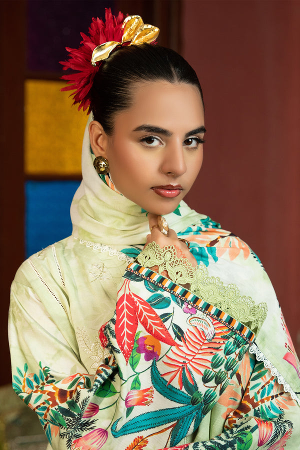 3 Piece Unstitched Panache Embroidered Linen