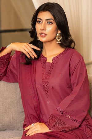 3 Piece Dyed Naps Khaddar Cerise Pink - (Vol-81/06)3P-W-24-D11 - SAFANOOR