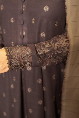 3 Piece Dyed Naps Khaddar Umber Brown - (Vol-81/06)3P-W-24-D7 - SAFANOOR