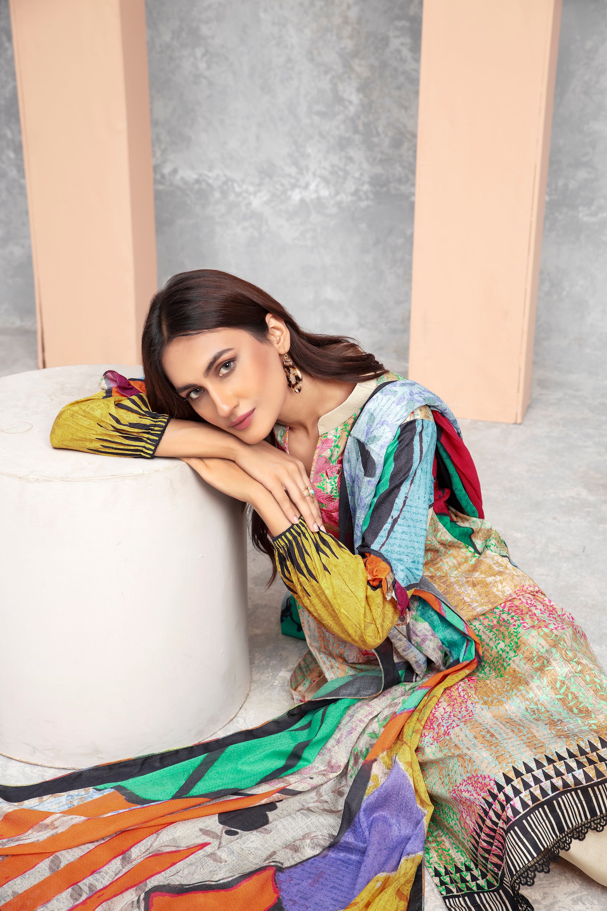 3 Piece Embroidered Skin Lawn Unstitched - (Vol-66/19)3P-S-24-D-10 - SAFANOOR