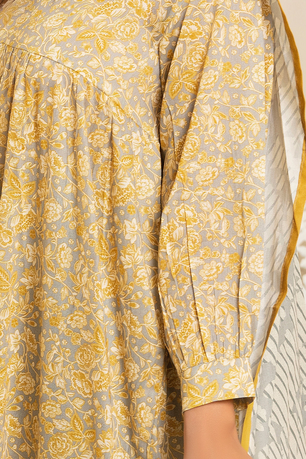 3 Piece Grey Unstitched Printed Lawn - (Vol-103/22)3P-S-25-D12 - SAFANOOR