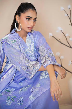 3 Piece Lavender Khaddar Unstitched - SafaNoor