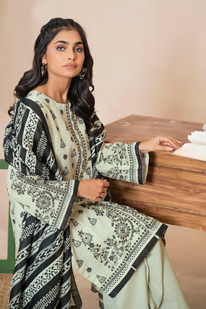 3 Piece Light Grey Khaddar Unstitched - SafaNoor