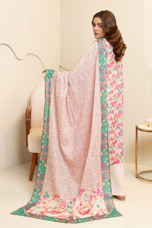 3 Piece Multi Pink Unstitched Printed Lawn - (Vol-103/22)3P-S-25-D9 - SAFANOOR