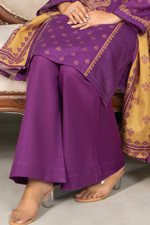 3 Piece Orchid Purple Khaddar Unstitched - SafaNoor