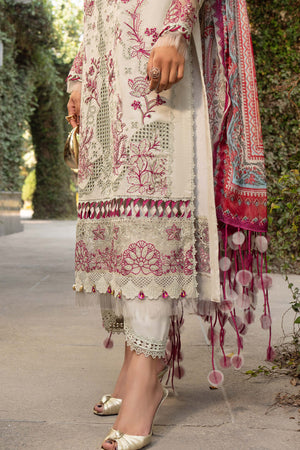 3 Piece Premium Unstitched Embroidered Lawn Eid Collection